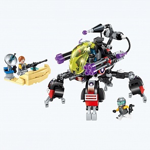 Конструктор The high-Tech era - Военный робот, с фигурками и аксессуарами, 318 деталей (Enlighten Brick, BRICK2712 (18))